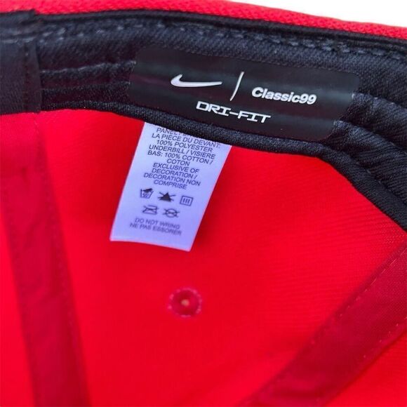 Nike Ohio State Buckeyes Men's Flex Dri-Fit Cap Red One Size - Picture 5 of 6